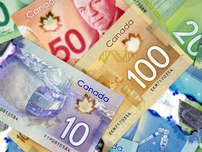 Canadian currency bank notes money
